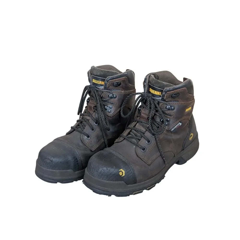 Wolverine Work Boots Mens Size 8.5 EW EPX Steel Toe Brown Leather Waterproof